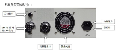 恒波智能超声波发生器输出端口接线示意 恒波智能超声波发生器输出端口接线示意